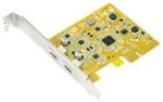 Sunix USB2312C USB 3.1 Enhanced Superspeed+ 10G 2 Ports PCI Express Host Card