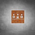 Meeting Room boardroom Sign D04 - Rust - Powder Coated Aluminum