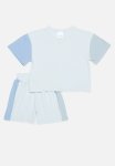 PoP Candy Colour Block Top And Short Set-light Blue