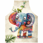 Fabric Paint Apron Quirky Safari Elephant