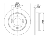 Stone Brake Discs Rear BR13328