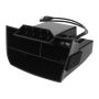 Car Black Abs Inner Console Central Storage Box Compatible With Honda
