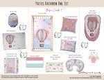 Cot Duvet Bedding Pastel Rainbow Owl Set