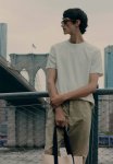 Regular Fit Waffled T-Shirt - White