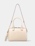 Rosie Embossed Print Barrel Bag - 0 Nude