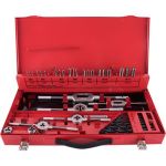 DIE Tork Craft Tap & Set 44 Piece 3-12MM Hss In Metal Case