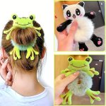 1PC Creative Cartoon Plush Headband Cute Frog Panda Face Washing Headband Girls Hair Accessories Ideal Choice For Gifts