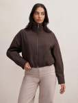 Brooke Funnel Neck Jacket - 18 Chocolate