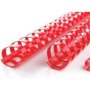 Rexel Combbind 21 Loop Pvc Binding Combs 22MM Box Of 100 Red