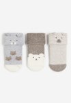 3-PACK Terry Socks - Beige Marl bear