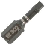 Tork Craft Impact Square Recess Insert Bit NO.2X25MM 2PK SQ2