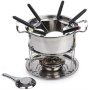 Fondue Set With Burner And 6 Forks