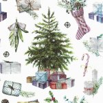Napkins Paper Material 16PCS 33X33CM Socks & Presents
