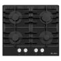 ELBA 60CM Black 4 Burner Gas On Glass Hob - T65-450G