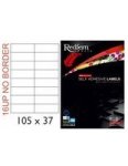 16UPNB Multi-purpose Inkjet-laser Labels - 105MM X 37MM Pack Of 1000