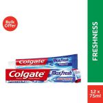 Colgate Max Fresh Cool Mint Gel Toothpaste - 12 X 75ML