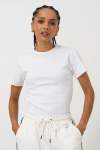 Fitted Rib T-Shirt - XL White