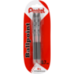 Black Ballpoint Pens 2-PACK 0.7MM