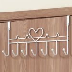 Easy-install Over-the-door Coat Rack - No-drill Paint-finished Wall Shelf For Bedroom & Bathroom Storage