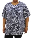 Ladies Printed Fancy Tunic - 60 Blk grn