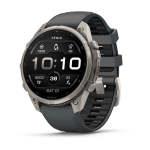 Garmin - Fenix 9 Pro 47MM Titanium With Graphite black Silicone Band