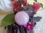 Star Rose Quartz Stone Ball