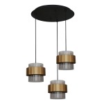 Bonbon Trio Light Brass And Glass