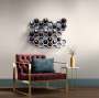The Hive Wine Display - L 770 X H 590 Mm / Matt Silver