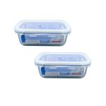 Transparent Storage Container - 630ML - 2 Piece