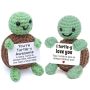 2 Pack MINI Funny Positive Sloth Cheer Up Gift Toy Knitted Crochet Decor