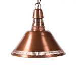 Aurora Copper Glow Metal Pendant Light