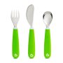 Munchki Splash Toddler Fork-knife-spoon - Green