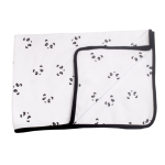 Xoxo Baby Panda Receiving Blanket