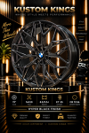 19 Inch Bmw Fitment 5 120 Pcd Hyper Black Multi-spoke Alloy Rims