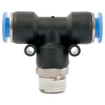 Aircraft - Pu Hose Fitting Tee 10MM-3 8 M - 2 Pack