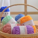5-STRAND Acrylic Wool Doll Thread Crochet Thread Hand-knitted Thread Small Group Weight 25G Length About 70M