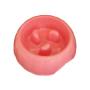 Small Slow Feeder Pet Bowl - Assorted Colours - Pink