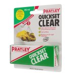 Pratley Quickset Clear 36ML Per Pack New Package Livestainable