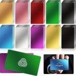 250PCS Laser Engraved Aluminum Business Cards 85 X 55 X 0.2MM Black Aluminum Alloy Plate For Cnc Engraving Laser Process Engrave