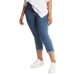 Donnay Plus Size Straight Leg Curvier Fit High Rise - Charcoal