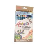 4AKID Acrylic Dual Markers 8PC - Browns