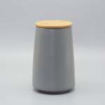 Grey Ceramic Storage Canister - Large 8.5 X 15.5CM
