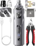 Whisper Quiet Dog Nail Grinder With 4 LED Lights Safe & Stress-free For Sensitive Dogs Cats Of All Breeds & Sizes 3 Grinding Bit