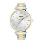 LORUS Women's Quartz Watch Silver White Sunray Dial