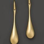 Elegant Golden Teardrop Dangle Earrings Vintage And Minimalist Style Fashion Drop Dangle Jewelry For Women