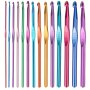 Set Of 14 Crochet Hooks Knitting Needles Knitting Sticks Yarn Knitting Crafts Hand Knitting Needles Yarn Knitting Needles Sweater Scarf Knit Hat Mother's Day Gift