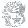 Craft Stationary Embossing Hummingbird Steel Template Stencil 12.4CM
