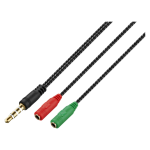 Volkano Unity Series Aux Splitter 4 Pole Plug To 2 Aux Socket