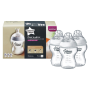Tommee Tippee Closer To Nature Baby Bottles Slow Flow Teat With Anti-colic Valve 260ML Pack Of 3 Clear