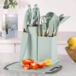 Non-stick Kitchen Utensil Set 19PIECE Cooking Tool Collection - White